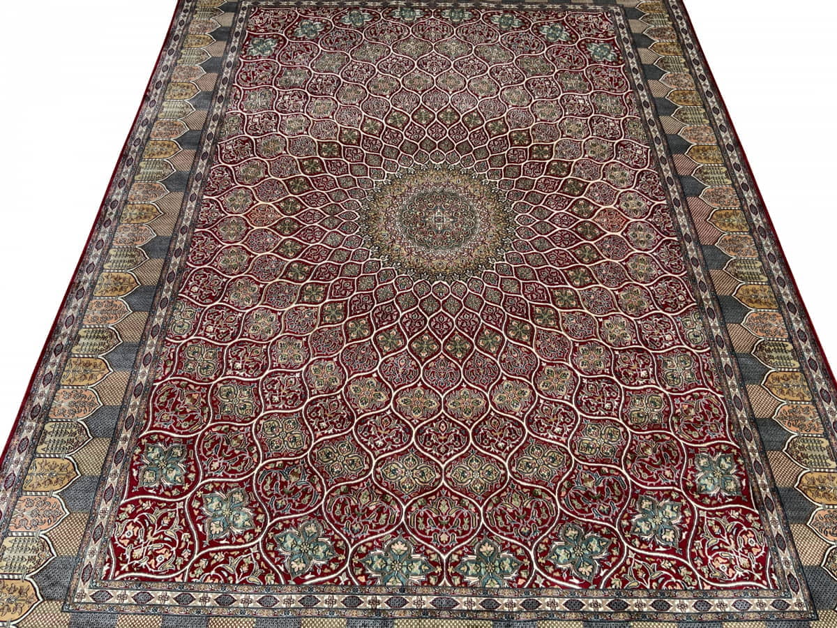 Kashmir Silk Dome-design 386x275cm | Rug# 31236