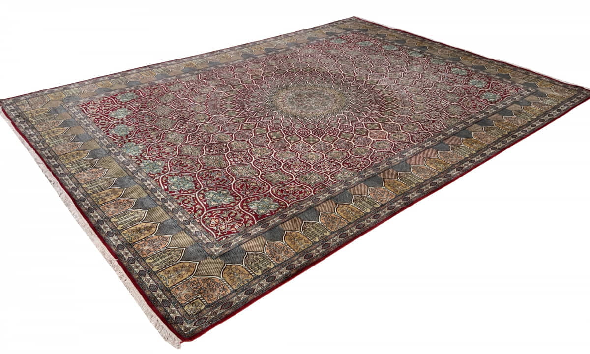 Kashmir Silk Dome-design 386x275cm | Rug# 31236