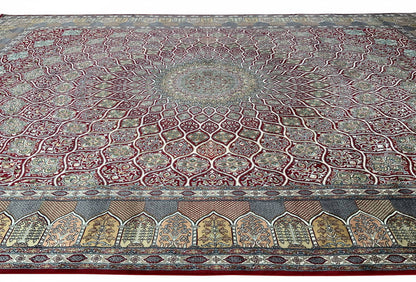 Kashmir Silk Dome-design 386x275cm | Rug# 31236