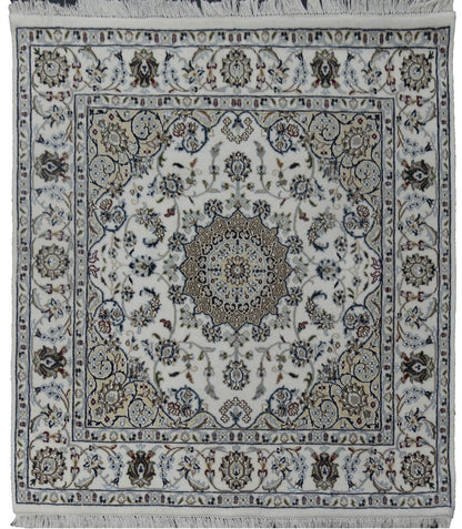 Amritsar Square Nain-Design 129x126cm | Rug# 31281