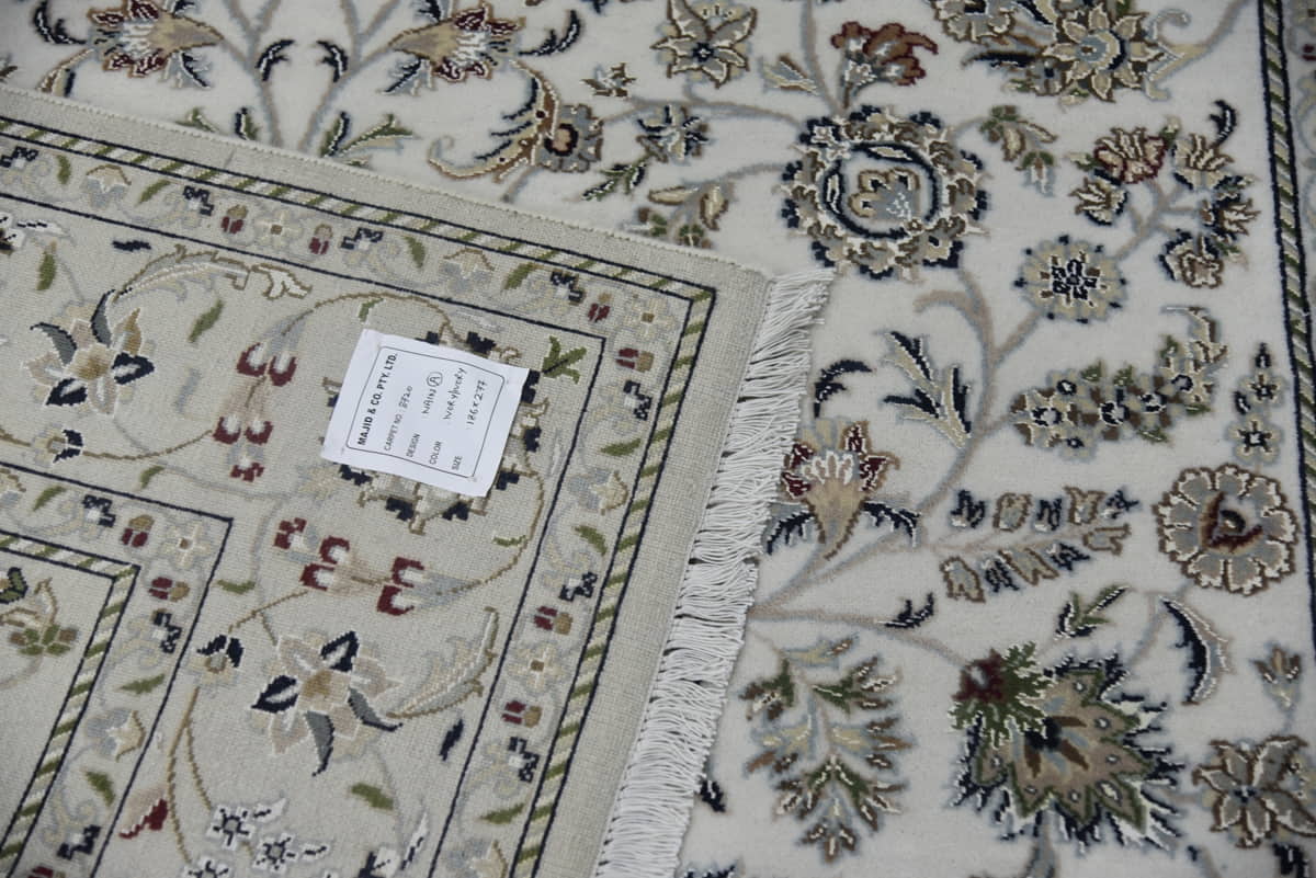 very fine Amritsar Nain, wool & silk pile, 277x186cm | Rug# 31294