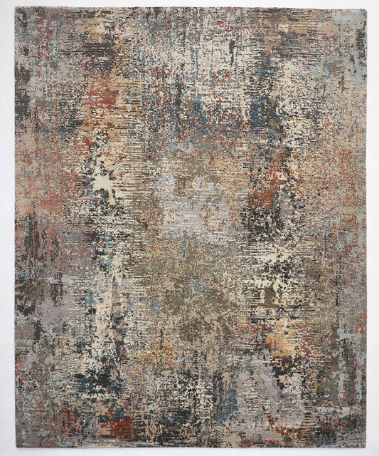 wool & pure silk Modern designer rug 310x246cm | Rug# 31316