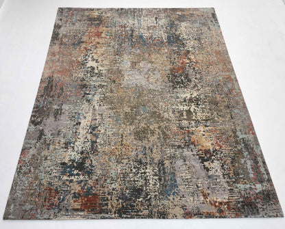 wool & pure silk Modern designer rug 310x246cm | Rug# 31316