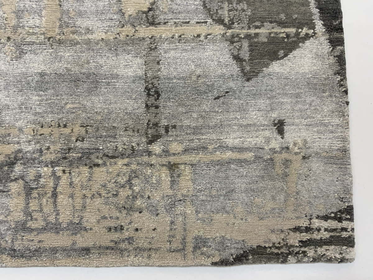 wool & silk modern designer rug 295x245cm | Rug# 31388