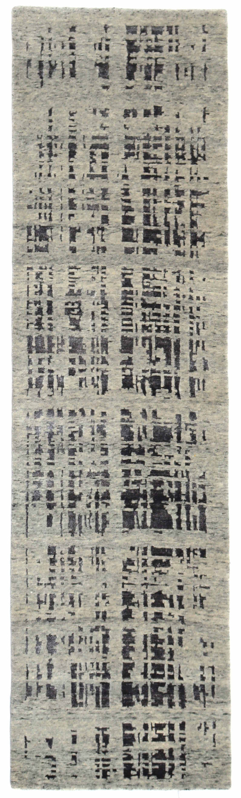 Hand-knotted Designer Runner 420x80cm