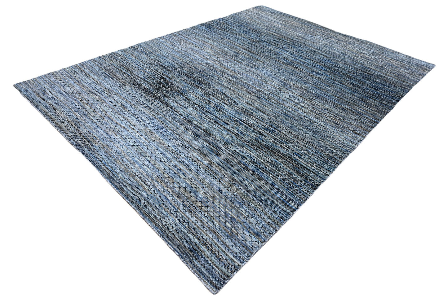 Hand knotted Scandinavian texture 372x271cm | Rug# 31558