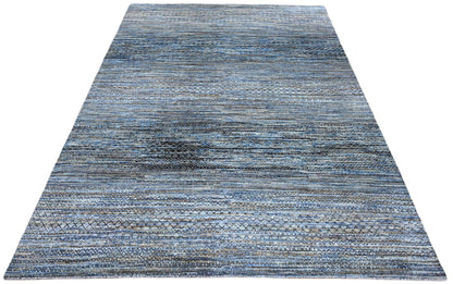 Hand knotted Scandinavian texture 372x271cm | Rug# 31558