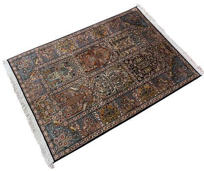 Srinagar Kashmir silk 118x80cm | Rug# 31603