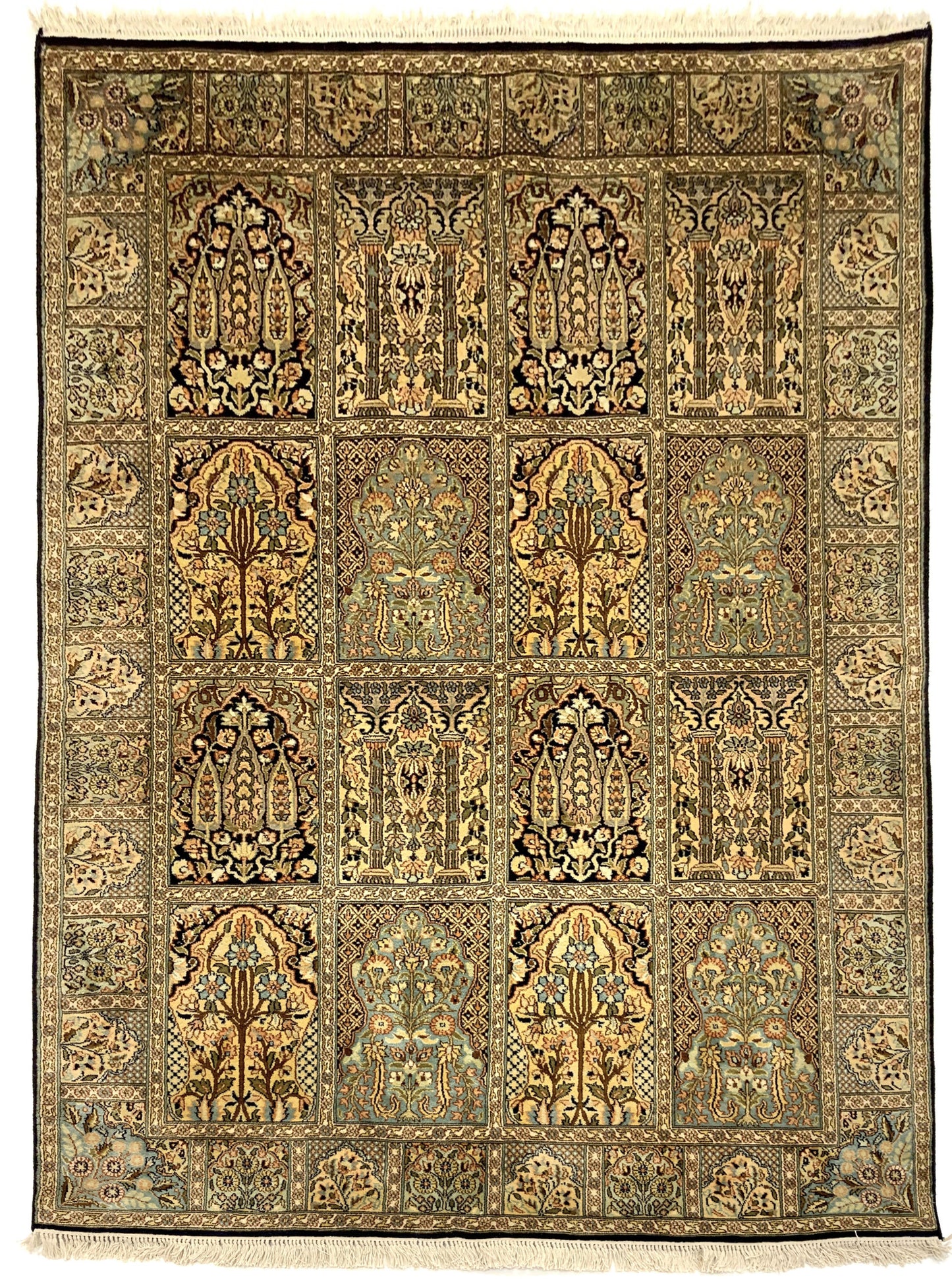 Srinagar Kashmir silk 183x129cm | Rug# 31604