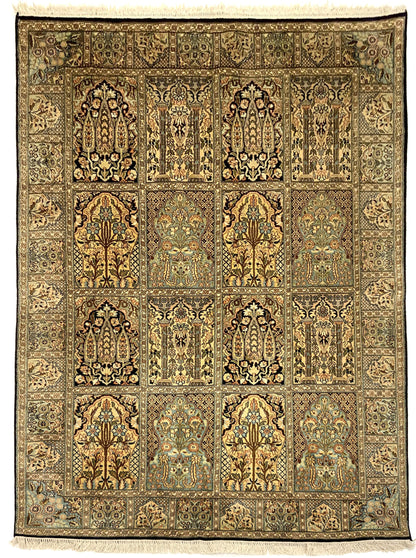 Srinagar Kashmir silk 183x129cm | Rug# 31604