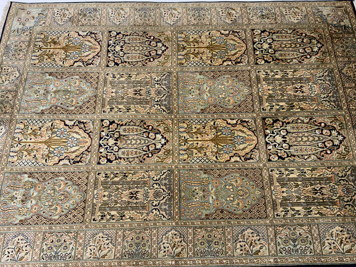 Srinagar Kashmir silk 183x129cm | Rug# 31604