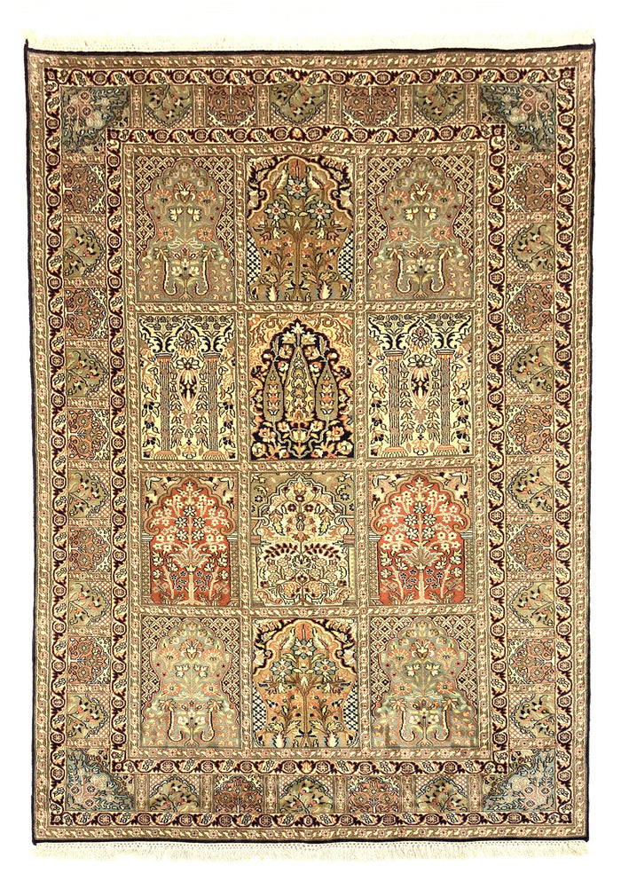 Srinagar Kashmir silk 191x125cm | Rug# 31607