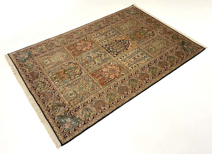 Srinagar Kashmir silk 191x125cm | Rug# 31607