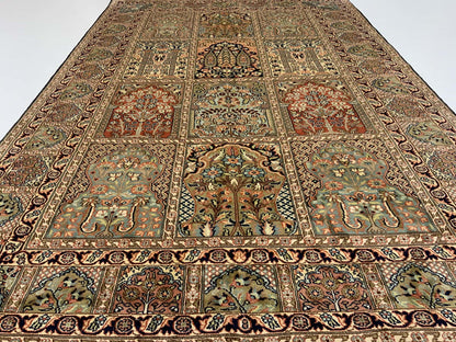 Srinagar Kashmir silk 191x125cm | Rug# 31607