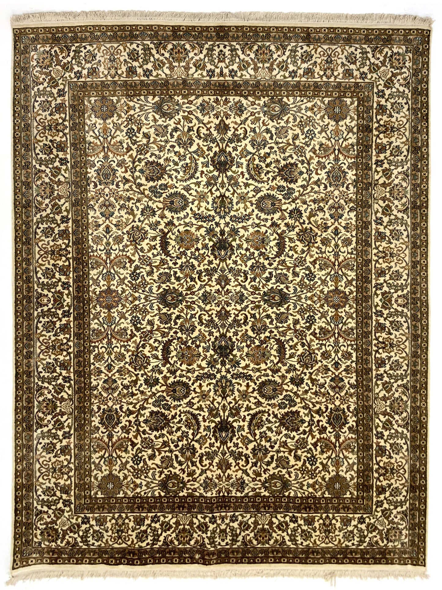 Srinagar Kashmir silk 215x158cm | Rug# 31610