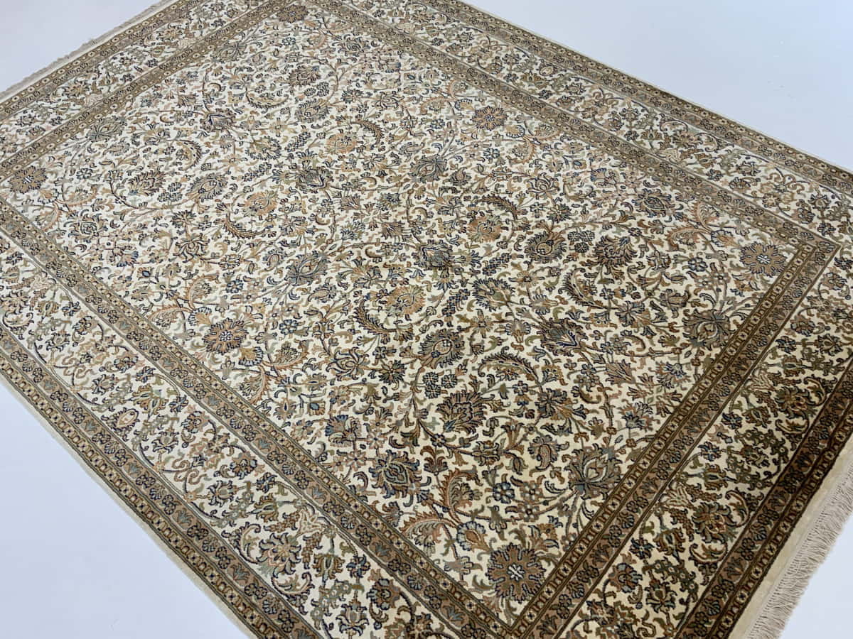 Srinagar Kashmir silk 215x158cm | Rug# 31610