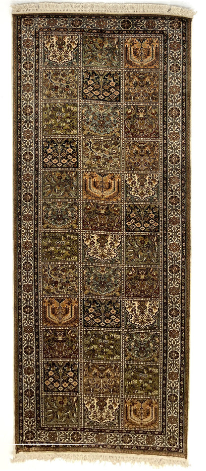 Srinagar Kashmir silk 236x81cm | Rug# 31618