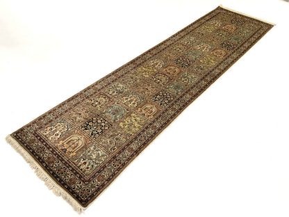 Srinagar Kashmir silk 300x77cm | Rug# 31620