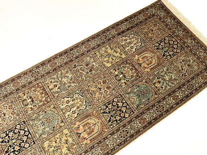 Srinagar Kashmir silk 300x77cm | Rug# 31620