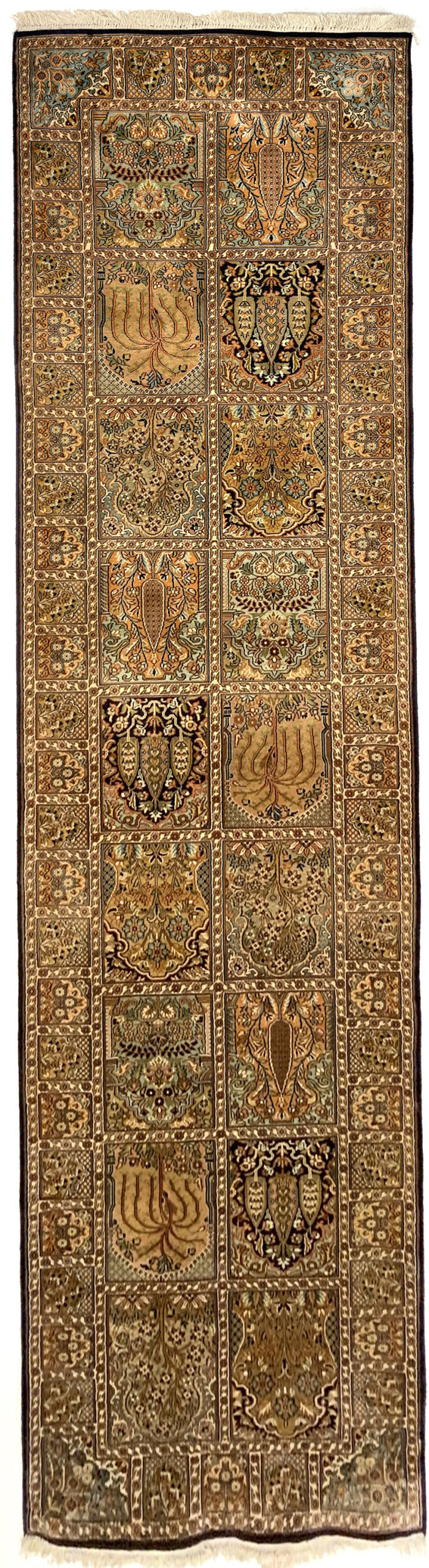 Srinagar Kashmir silk 309x81cm | Rug# 31622