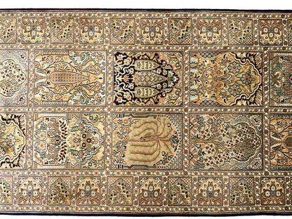 Srinagar Kashmir silk 309x81cm | Rug# 31622