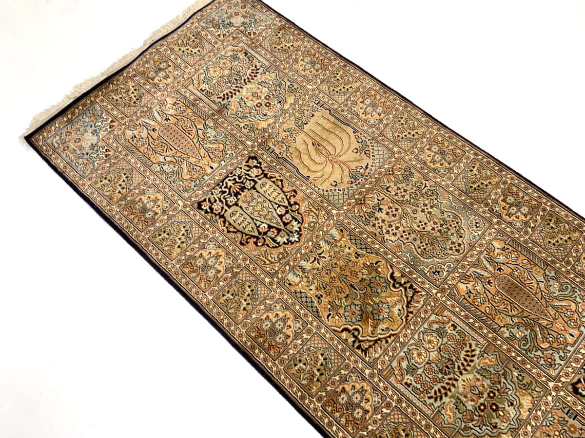 Srinagar Kashmir silk 309x81cm | Rug# 31622