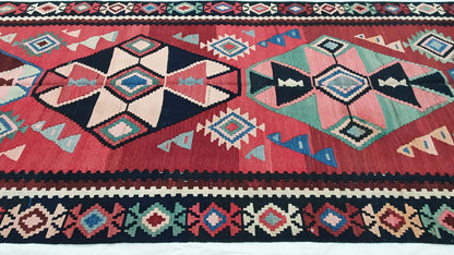 Antique Sahsavan Kilim 392x142cm | Rug# 3233