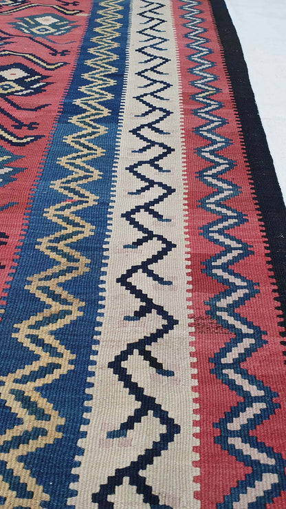 Vintage Bijar Kilim 226x145cm | Rug# 3276