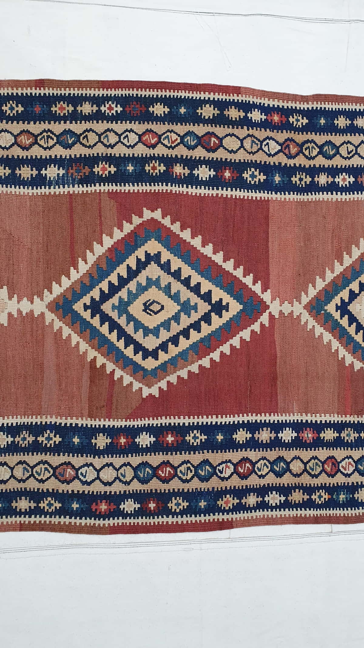 Antique Kurdi Kilim, circa 1910, Persia,  426x110cm | Rug# 3327