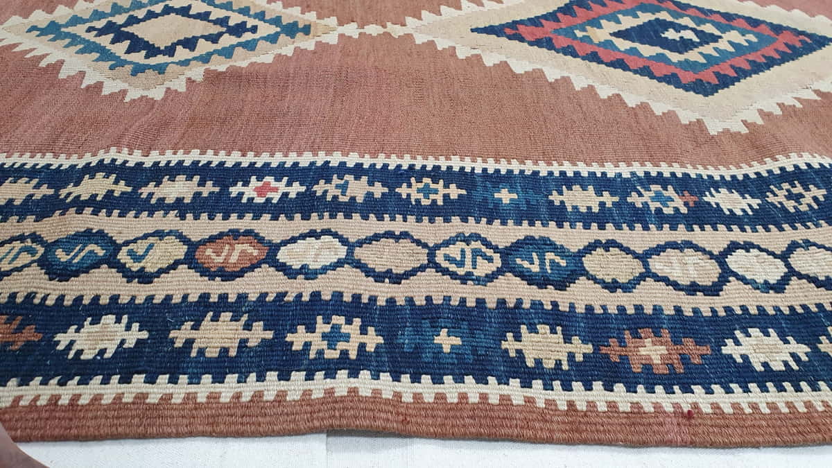 Antique Kurdi Kilim, circa 1910, Persia,  426x110cm | Rug# 3327