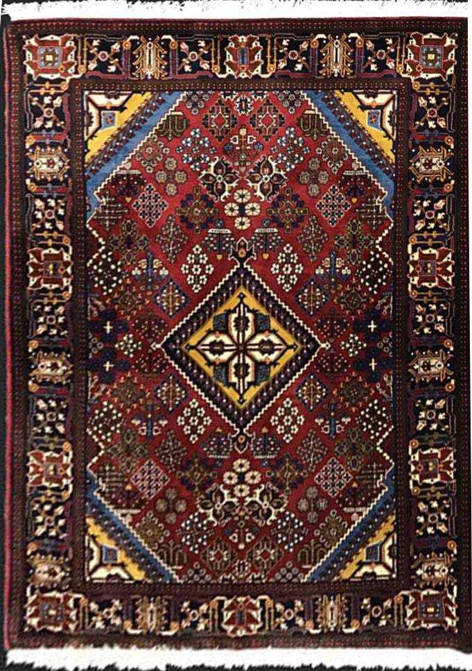 Hand-knotted Khossrowabad 191x132cm | Rug# 5603