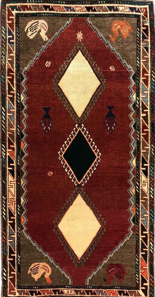 Nomadic Qashqai Gabbeh 216x130cm