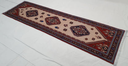 Superfine Qashqai Hallrunner 305x82cm | Rug# 6649