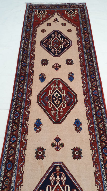 Superfine Qashqai Hallrunner 305x82cm | Rug# 6649