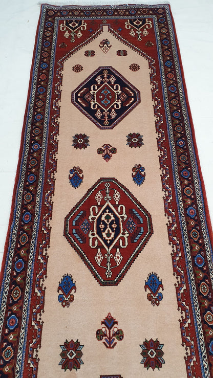 Superfine Qashqai Hallrunner 305x82cm | Rug# 6649