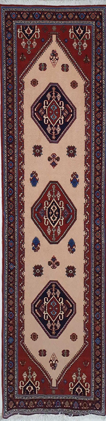 Superfine Qashqai Hallrunner 305x82cm | Rug# 6649