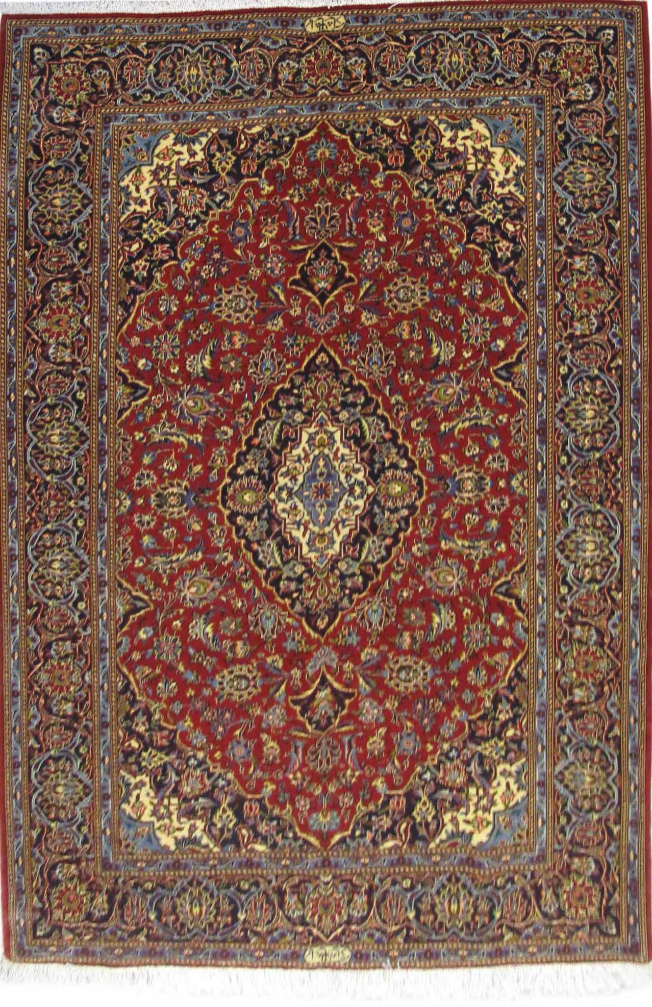 Superfine Shadsar-Kashan 225x150cm | Rug# 6813