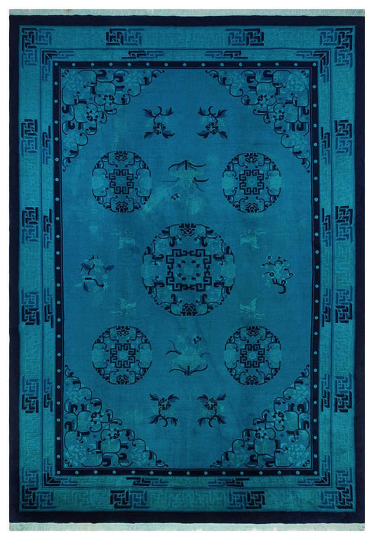 Overdyed vintage Chinese-rug 309x216cm | Rug# 68712