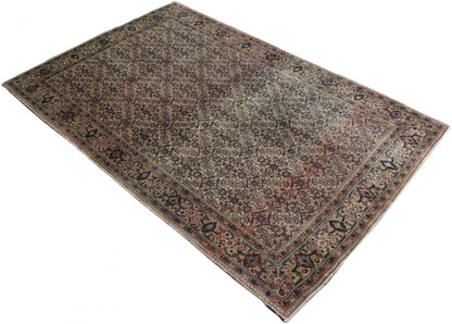 Vintage Sarouk Carpet 195x126cm | Rug# 6876