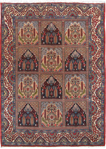 Vintage Qum Garden Panel Rug 204x145cm | Rug# 6901