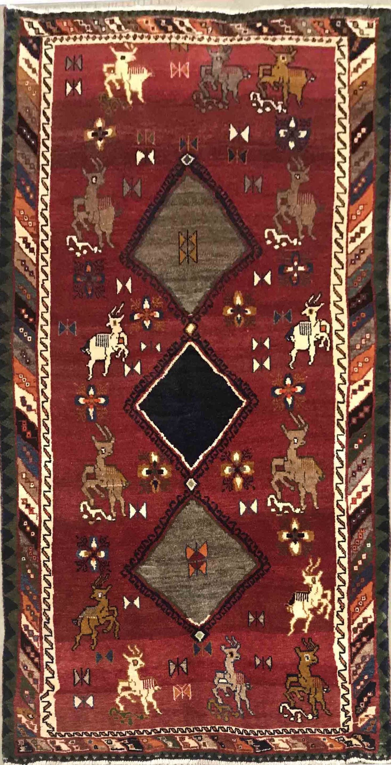 Vintage Nomadic Gabbeh 210x116cm | Rug# 6945