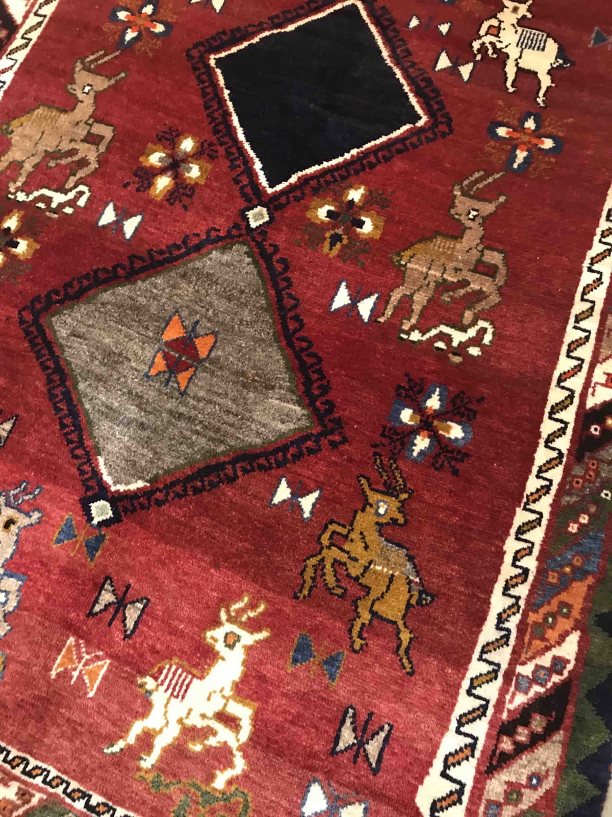 Vintage Nomadic Gabbeh 210x116cm | Rug# 6945