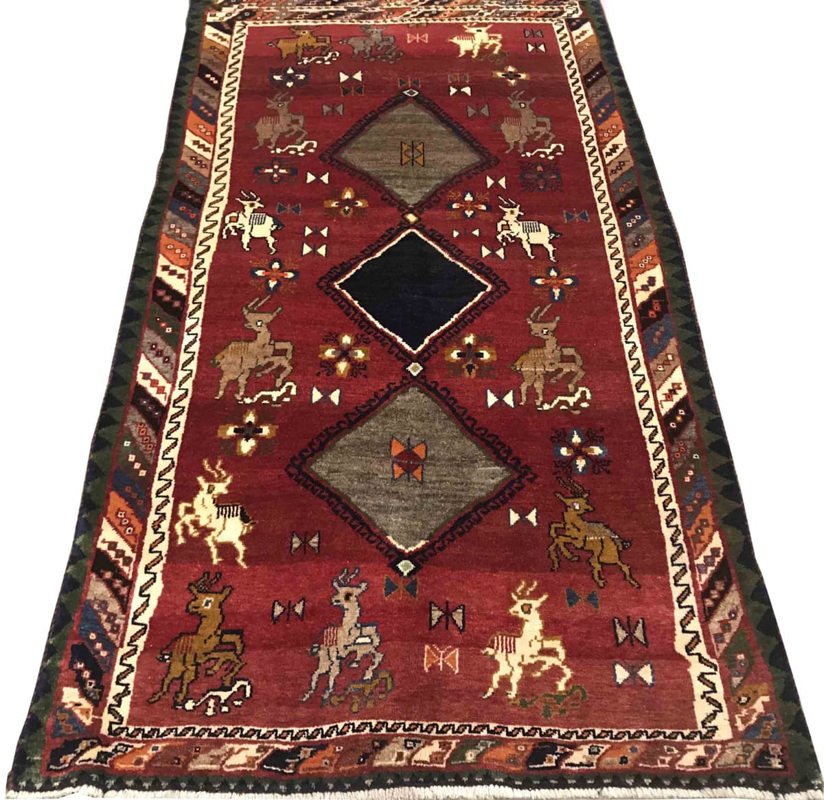 Vintage Qashqai Gabbeh 210x116cm
