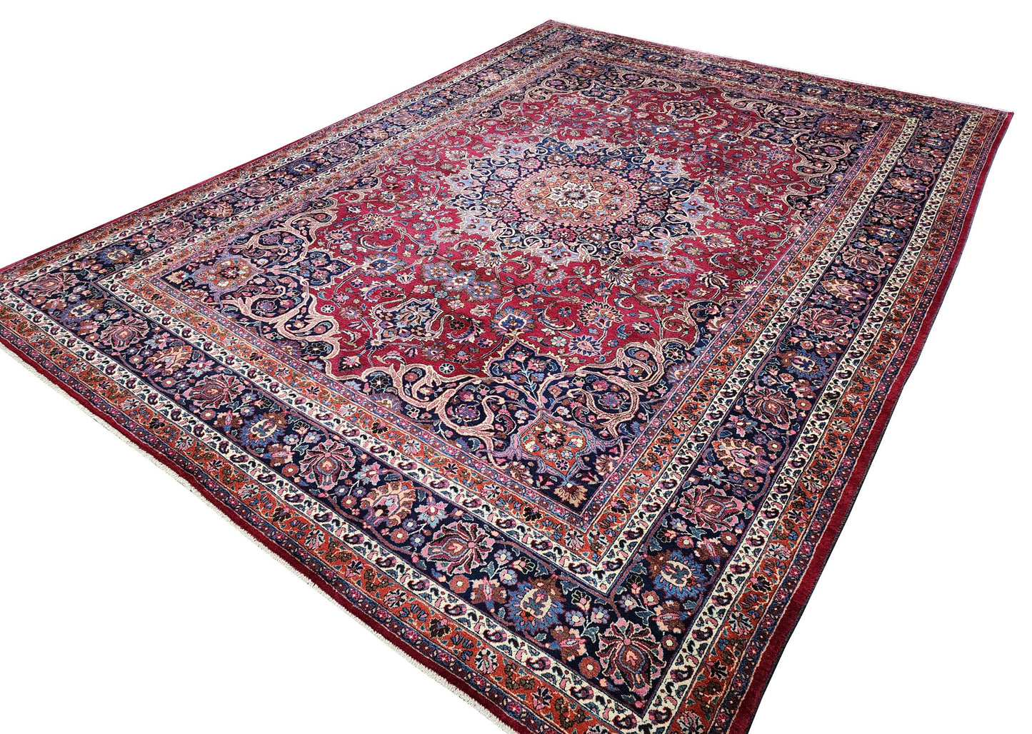 Mashad Classic Safavid design 417x307cm | Rug# 7126A