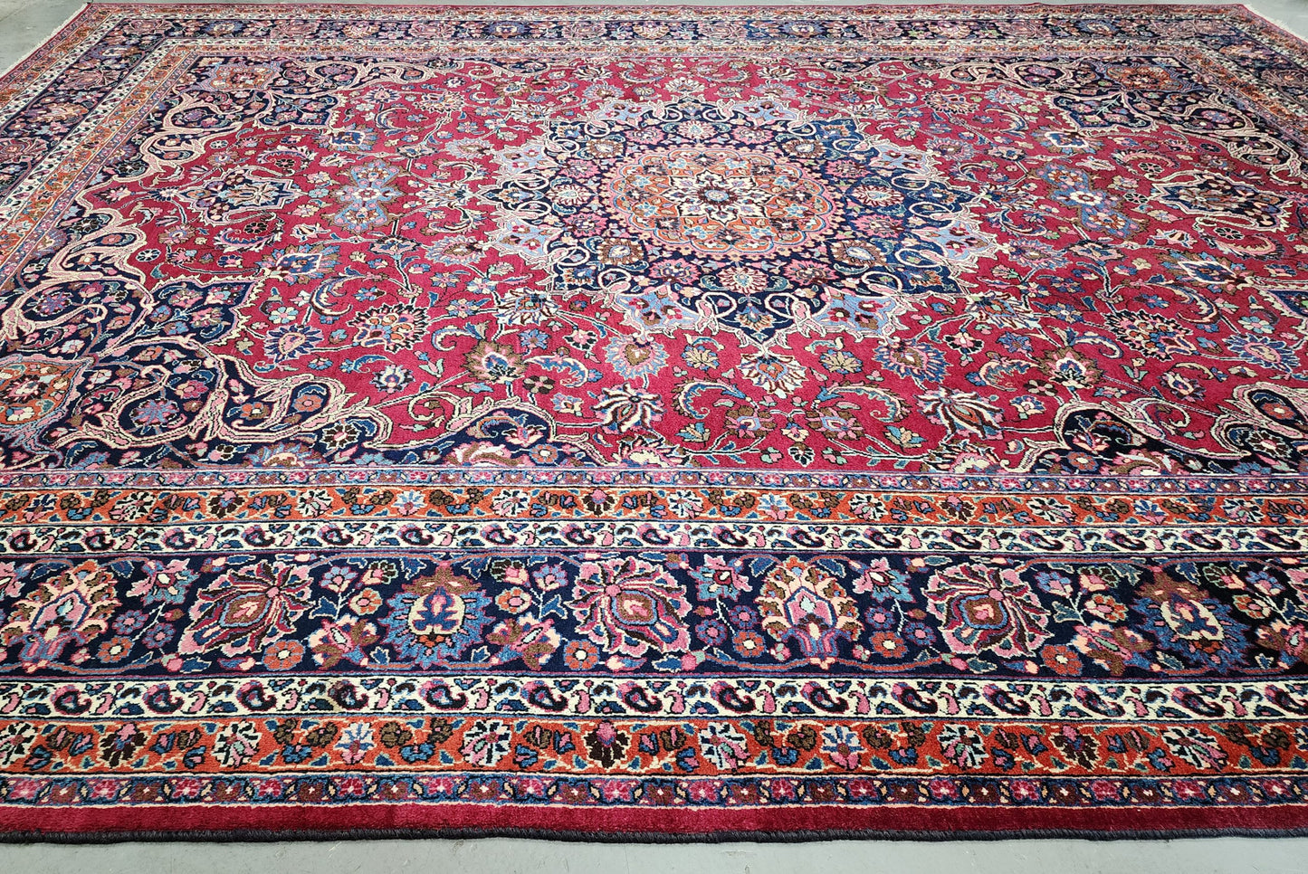 Mashad Classic Safavid design 417x307cm | Rug# 7126A