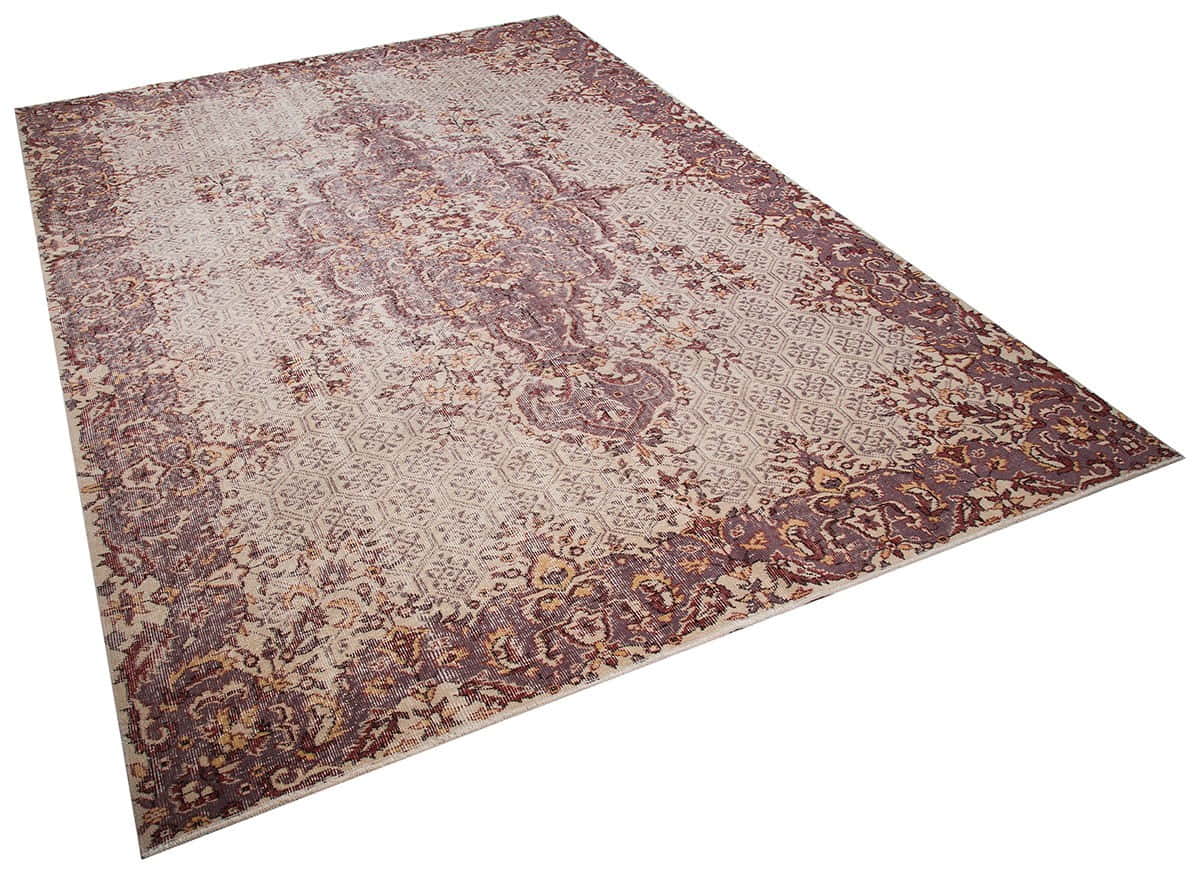 Overdyed-distressed Turkish rug 316x220cm | Rug# 73220
