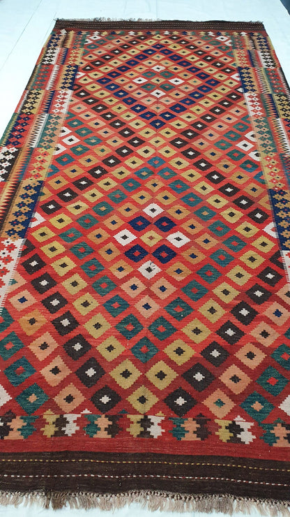 Antique Nomadic Kilim 420x202cm | Rug# 98A