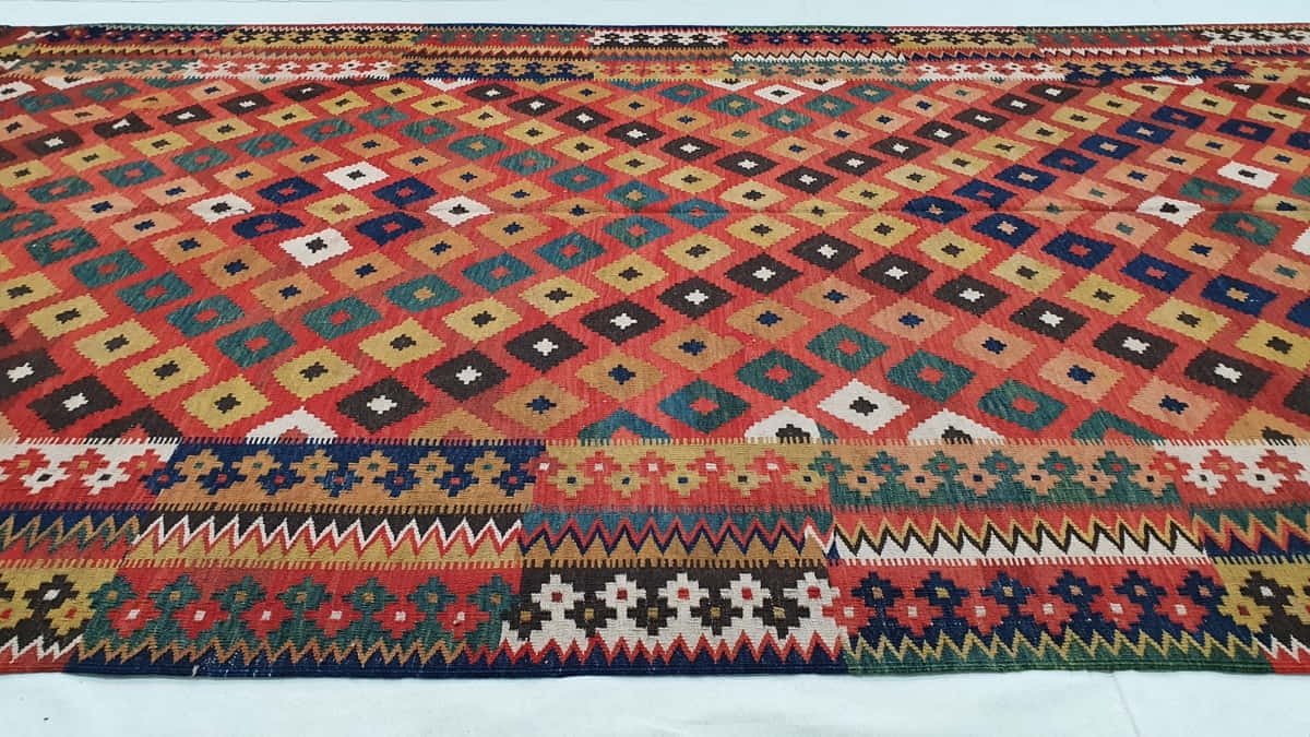 Antique Nomadic Kilim 420x202cm | Rug# 98A