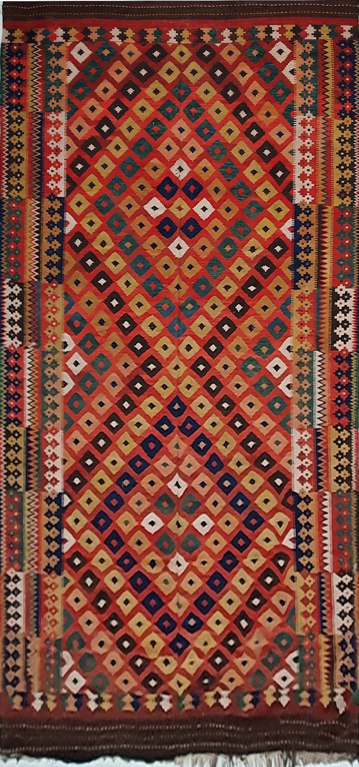 Antique Nomadic Kilim 420x202cm | Rug# 98A