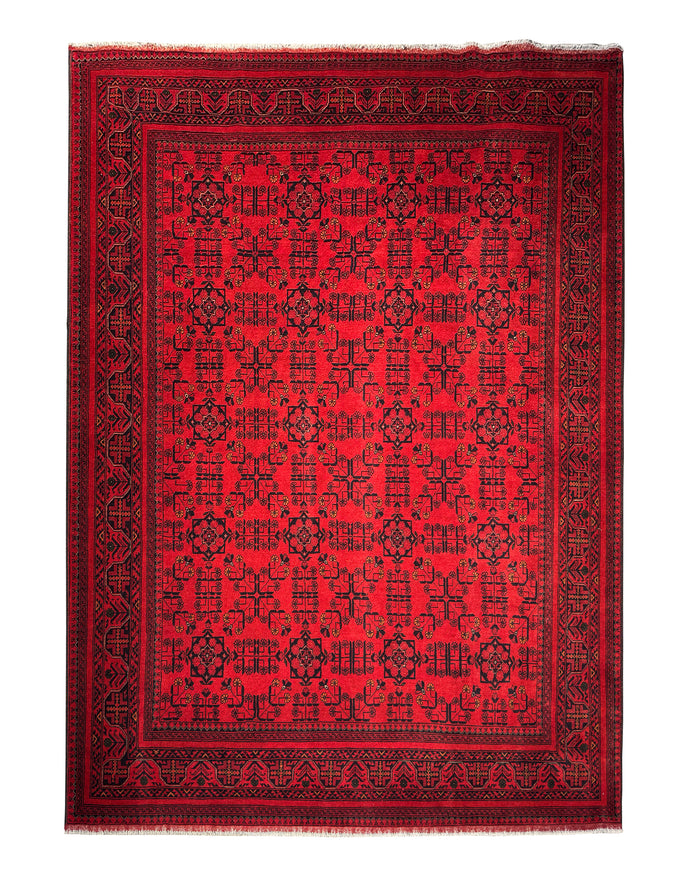 Afghan Ersari weave Kondor fine local wool pile 300x251 cm | Rug 25988